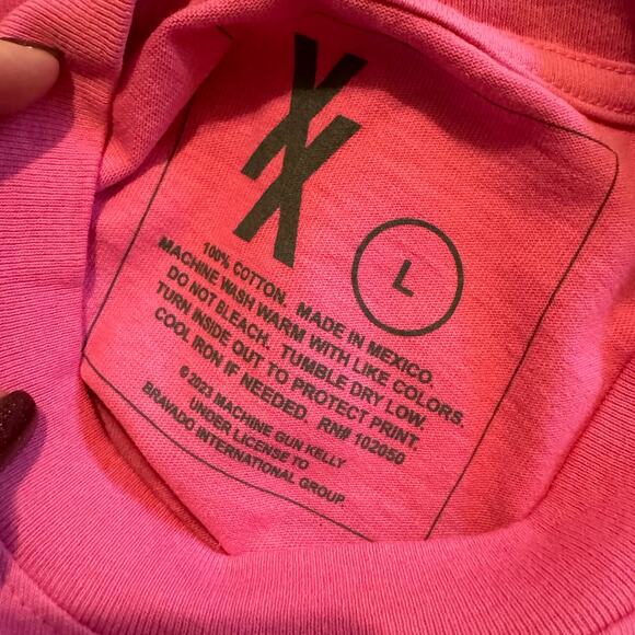 NWOT MGK Machine Gun Kelly Embers‎ Official Merchandise Pink L - Picture 6 of 7
